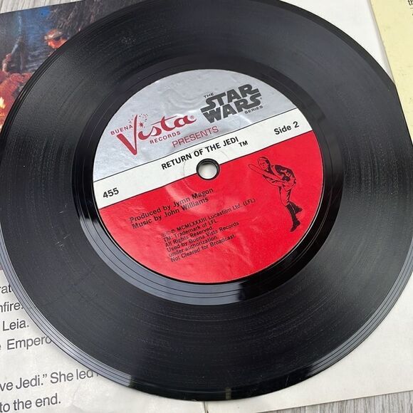 Star Wars "Return of the Jedi" Read-Along Book Record 33 1/3 RPM - Picture 3 of 6